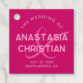 モダンマはっきりしたゼンタ結婚ン フェイバータグ (正面)