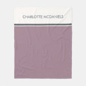 モダンマウシンプルルパーソナライズされたベリー名 フリースブランケット (正面)