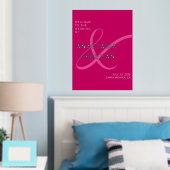 モダンマジはっきりしたタ結婚ン歓迎 箔ポスター (インサイチュ (寝室))