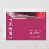 モダンマゼンタ サンキューカード (正面)