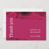 モダンマゼンタ サンキューカード (正面)