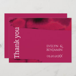 モダンマゼンタ サンキューカード