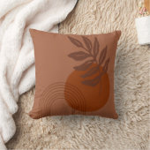 モダンマチスインスパイア抽象芸術図形テラコッタ クッション (ブランケット)