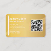 モダンマッサージセラピストエレガントテンプレート 名刺 (正面)