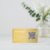 モダンマッサージセラピストエレガントテンプレート 名刺 (スタンド正面)