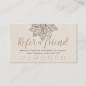 モダンマッサージセラピストスクリプト蓮の花 ロイヤリティカード (正面)