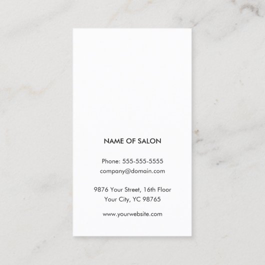 モダンマッサージセラピスト名刺 名刺 (裏面)