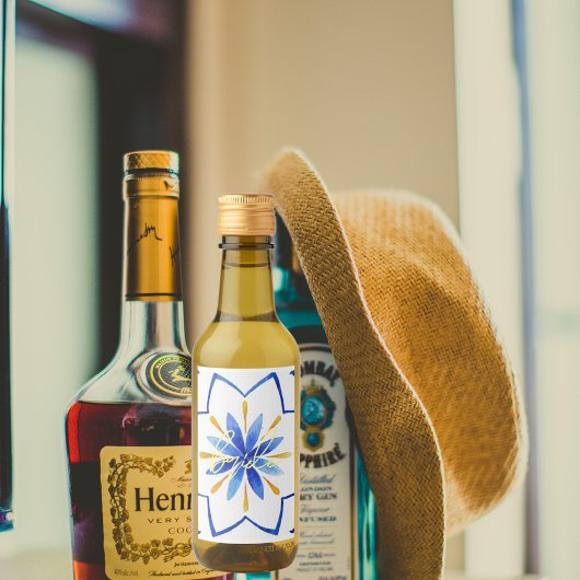 モダンマッチング ブライド バチェロレッテパーティー | モロッカンタイル ワインラベル