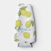 モダンマッチング ブライド バッチパーティー | レモンズ ボトルクーラー (正面)