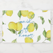 モダンマッチング MOH バッチパーティー | レモン リキュールボトルラベル (シングルラベル)