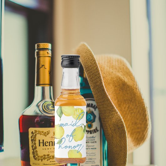 モダンマッチング MOH バッチパーティー | レモン リキュールボトルラベル