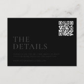 モダンマットミニマルブ結婚ラック エンクロージャーカード (正面)