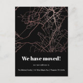モダンマップ 新住所のお知らせ ポストカード (正面)