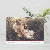 モダンマミニマルーカメリーーレッドホリデーカード シーズンカード (スタンド正面)