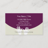 モダンマユニークッサージ名刺 名刺 (正面)