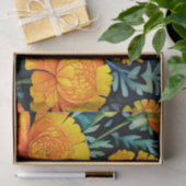 モダンマリゴールド水彩模様 薄葉紙 (ギフト)