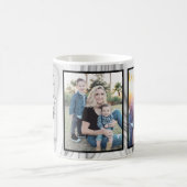 モダンマーエレガントブルマム・エバー・フォトコラージュ コーヒーマグカップ (中央)