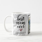 モダンマーエレガントブルマム・エバー・フォトコラージュ コーヒーマグカップ (左)