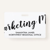 モダンマーケティングマネージャIDバッジ バッジ (裏面)