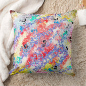 モダンマーブルアブストラクト両面2つのデザインローズ クッション (ブランケット)