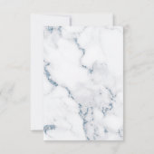 モダンマーブルグリッター ブライダルシャワー ブルー ID816 招待状 (裏面)