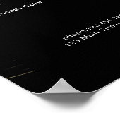 モダンマーブルブラックゴールド価格表ポスター ポスター (角)
