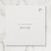 モダンマーブルブランクリアルゴールドフォイル フェイバータグ (裏面)