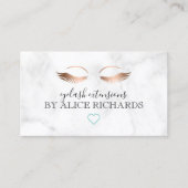 モダンマーブルミニマルバラ金ゴールド 名刺 (正面)