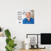 モダンマーブルメモリアル追悼記念写真 ポスター (ホームオフィス)