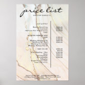 モダンマーブル価格表ポスター ポスター (正面)