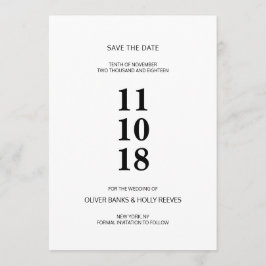 モダンマーブル結婚式のSave the Date セーブザデート
