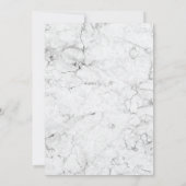 モダンマーブル結婚式のSave the Date セーブザデート (裏面)