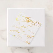 モダンマーブル サンクス リアルゴールドホイル フェイバータグ (箱)