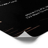モダンマーブル ブラック ローズゴールド 価格表 ポスター (角)