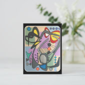 「モダンミッドセンチュリー・スパイダ絵画ー・ソング」の ポストカード (スタンド正面)