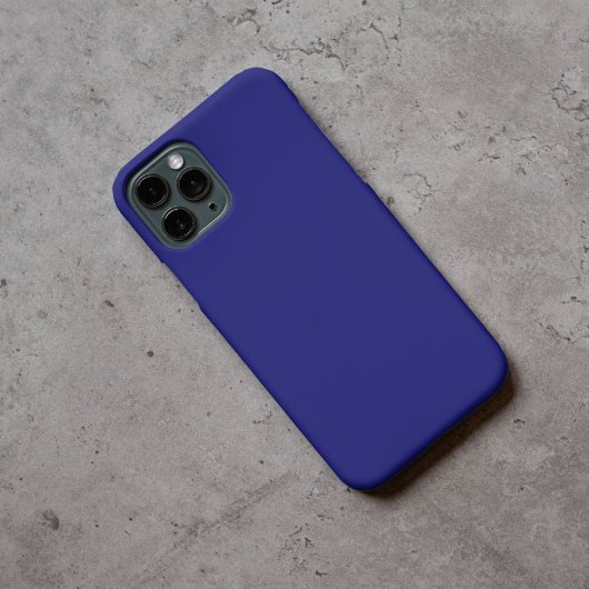 モダンミッドナイト青のプレーン無地のカラー Case-Mate iPhoneケース
