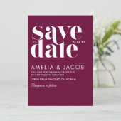 モダンミニマはっきりしたリストのバ結婚ルグンディ セーブザデート (スタンド正面)