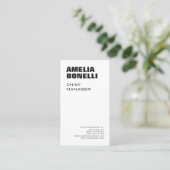 モダンミニマはっきりしたリストプロフェッショナル標準サイズ 名刺 (スタンド正面)