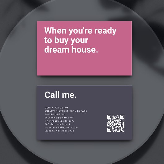 モダンミニマはっきりしたルピ実在ンクエステート 名刺