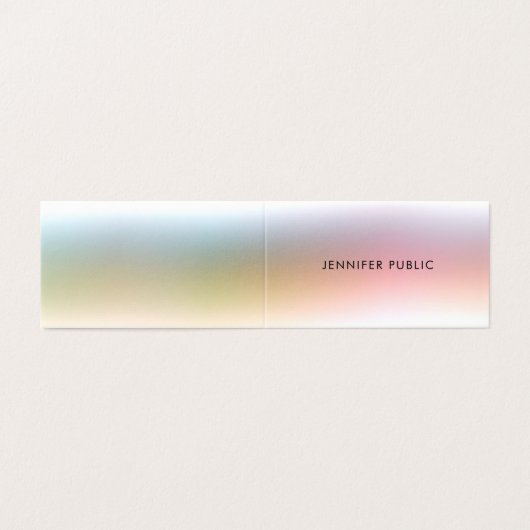 モダンミニマエレガントカラフルシンプルテンプレート 名刺 (外部フラット)