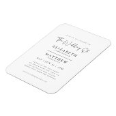 モダンミニマエレガントシンプル結婚リスト マグネット (左側)