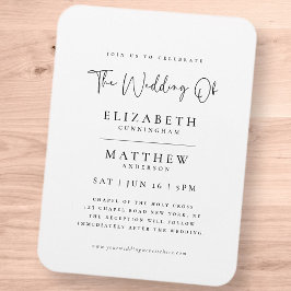 モダンミニマエレガントシンプル結婚リスト マグネット