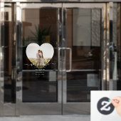 モダンミニマエレガントリスト写真結婚の歓迎 ウィンドウサイン (オフィスドア)