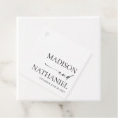 モダンミニマエレガントリスト白結婚黒 フェイバータグ (インサイチュ)