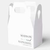 モダンミニマエレガントリスト白結婚黒 フェイバーボックス (オープン)