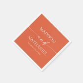 モダンミニマエレガントリスト・ヴェローナ・サンセット結婚ズ スタンダードカクテルナプキン (角)