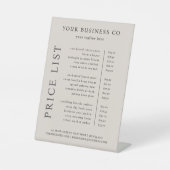 モダンミニマエレガントリスト 台座サイン (正面)