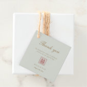 モダンミニマエレガントル中国のオリーブメッセージカード フェイバータグ (インサイチュ)