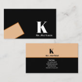 モダンミニマエレガント実在不動産 名刺 (正面/裏面)