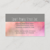 モダンミニマカスタムリストテンプレート 名刺 (裏面)